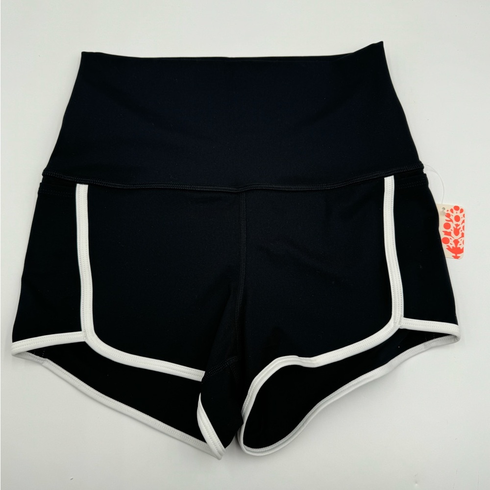 NWT FP Movement Free People Island Time Black Active Bike Short